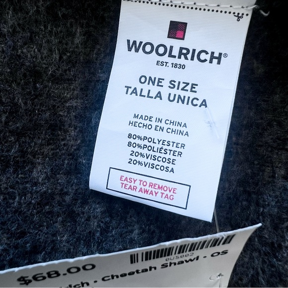 Woolrich • Cheetah Shawl • OS - Picture 8 of 8